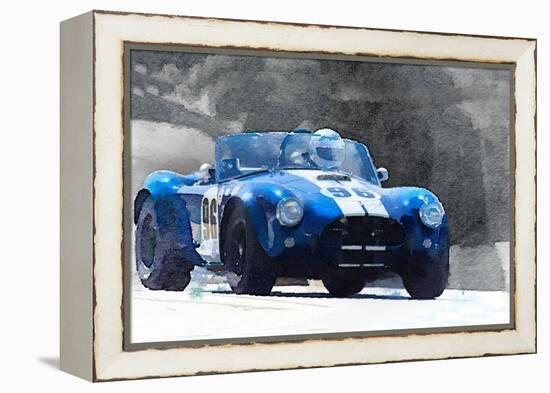 1964 AC Cobra Shelby Racing Watercolor-NaxArt-Framed Stretched Canvas