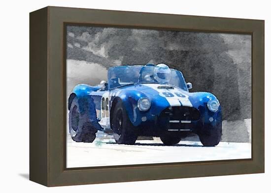 1964 AC Cobra Shelby Racing Watercolor-NaxArt-Framed Stretched Canvas