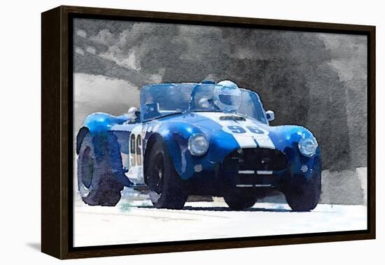 1964 AC Cobra Shelby Racing Watercolor-NaxArt-Framed Stretched Canvas