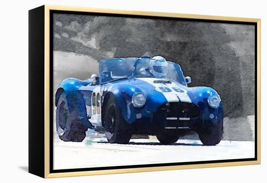 1964 AC Cobra Shelby Racing Watercolor-NaxArt-Framed Stretched Canvas