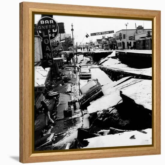 1964 Alaska Earthquake-null-Framed Stretched Canvas