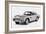 1964 Aston Martin DB5 Watercolor-NaxArt-Framed Art Print
