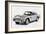 1964 Aston Martin DB5 Watercolor-NaxArt-Framed Art Print