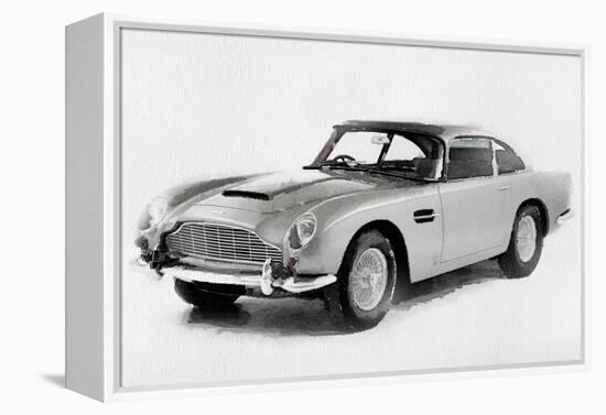 1964 Aston Martin DB5 Watercolor-NaxArt-Framed Stretched Canvas