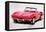 1964 Corvette Stingray Watercolor-NaxArt-Framed Stretched Canvas