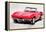 1964 Corvette Stingray Watercolor-NaxArt-Framed Stretched Canvas