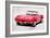 1964 Corvette Stingray Watercolor-NaxArt-Framed Premium Giclee Print