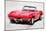 1964 Corvette Stingray Watercolor-NaxArt-Mounted Art Print