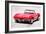 1964 Corvette Stingray Watercolor-NaxArt-Framed Art Print