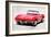 1964 Corvette Stingray Watercolor-NaxArt-Framed Art Print