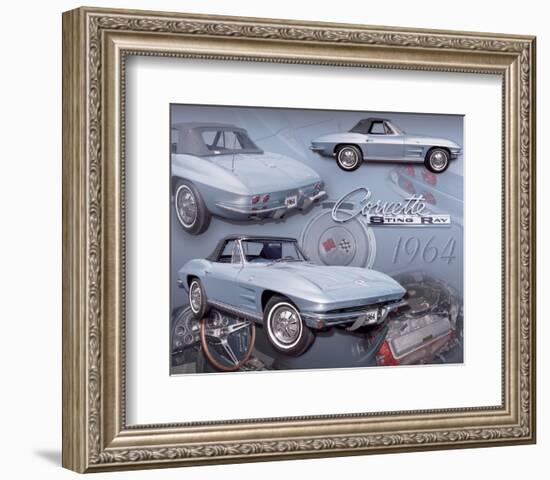 1964 Corvette-null-Framed Art Print