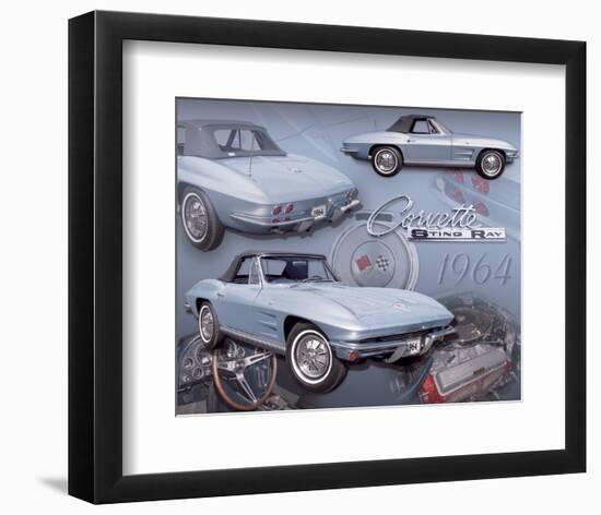 1964 Corvette-null-Framed Art Print