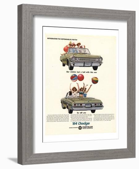 1964 Dodge the Dependables-null-Framed Art Print