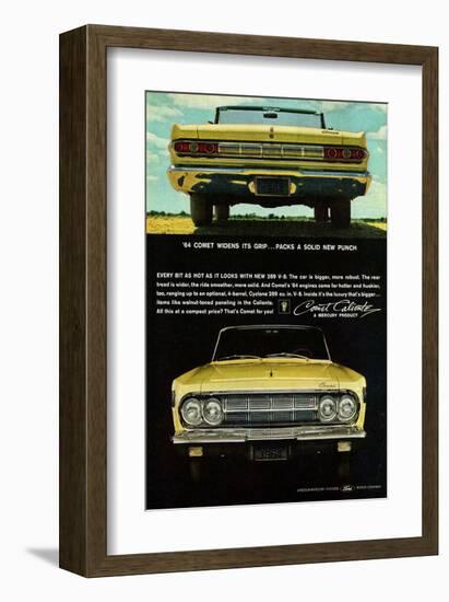 1964 Mercury - Comet Caliente-null-Framed Art Print