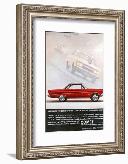 1964 Mercury - Comet Cyclone-null-Framed Art Print