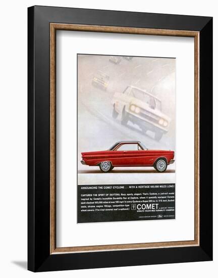 1964 Mercury - Comet Cyclone-null-Framed Art Print