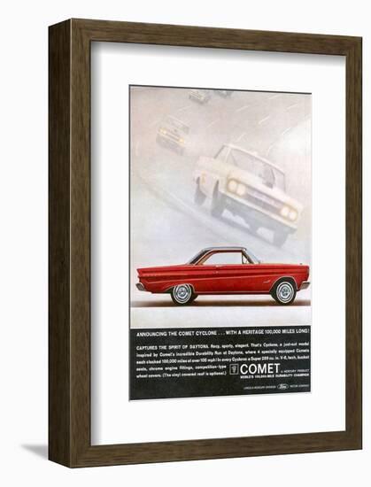 1964 Mercury - Comet Cyclone-null-Framed Art Print