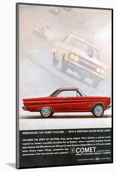 1964 Mercury - Comet Cyclone-null-Mounted Art Print