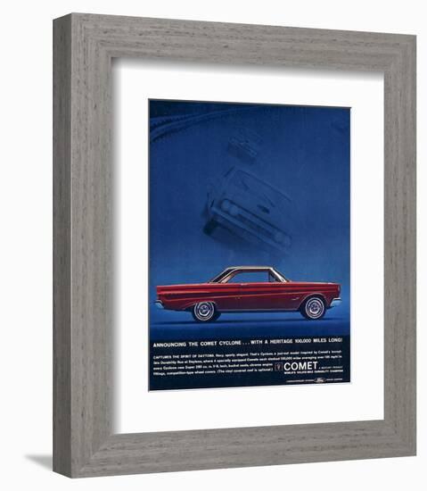 1964 Mercury - Comet Cyclone-null-Framed Art Print