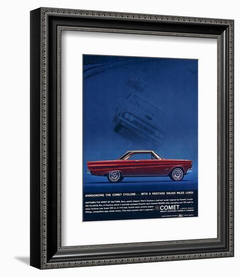 1964 Mercury - Comet Cyclone-null-Framed Art Print