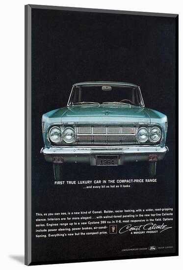 1964 Mercury - Compact Luxury-null-Mounted Art Print