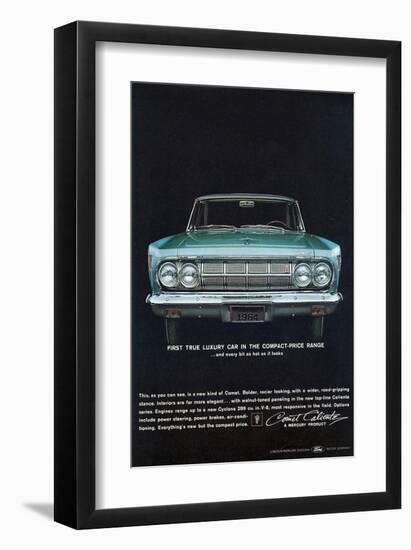 1964 Mercury - Compact Luxury-null-Framed Art Print