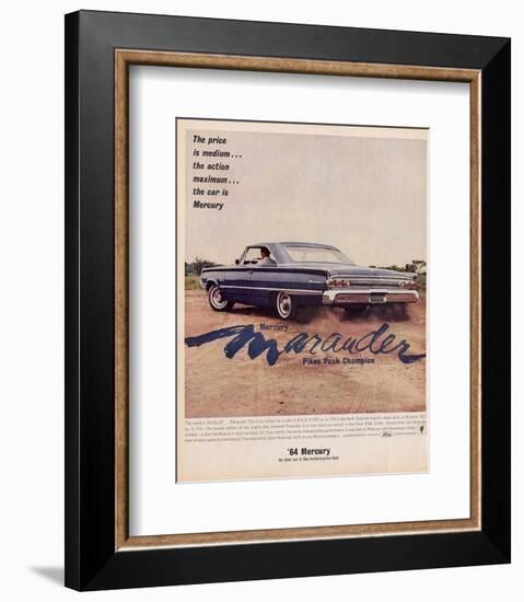 1964 Mercury - Marauder Price-null-Framed Art Print