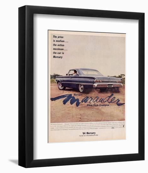 1964 Mercury - Marauder Price-null-Framed Art Print