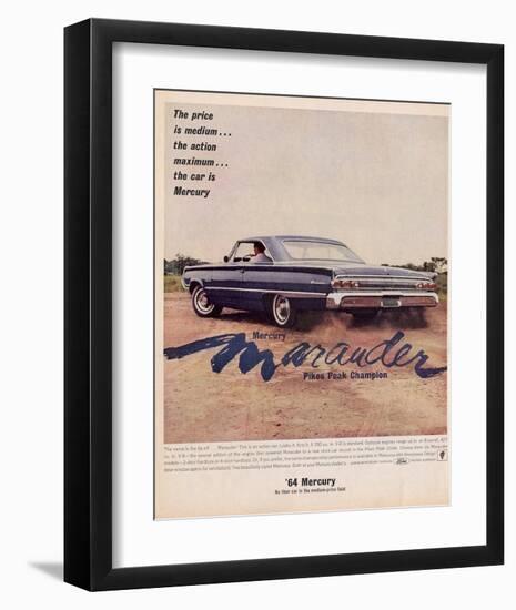 1964 Mercury - Marauder Price-null-Framed Art Print