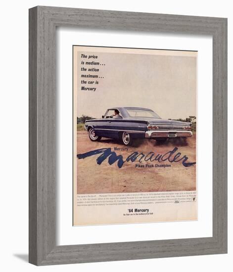 1964 Mercury - Marauder Price-null-Framed Art Print