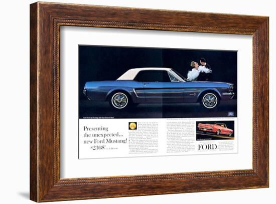 1964 Mustang - Vinyl Roof-null-Framed Art Print