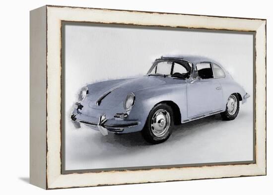 1964 Porsche 356B Watercolor-NaxArt-Framed Stretched Canvas