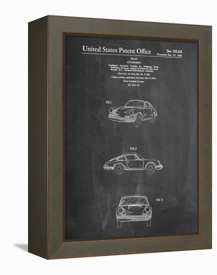 1964 Porsche 911 Patent-Cole Borders-Framed Stretched Canvas
