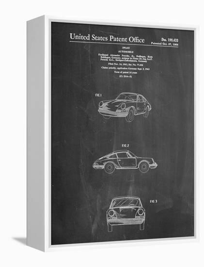 1964 Porsche 911 Patent-Cole Borders-Framed Stretched Canvas