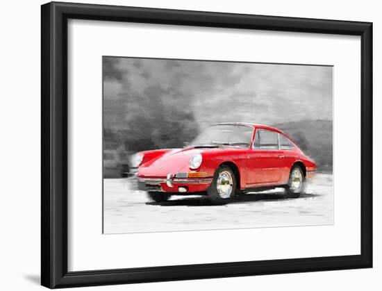 1964 Porsche 911 Watercolor-NaxArt-Framed Art Print