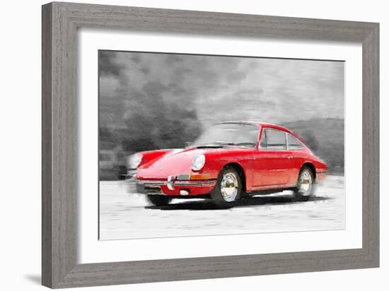 1964 Porsche 911 Watercolor-NaxArt-Framed Art Print