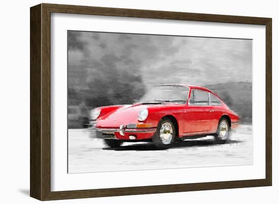 1964 Porsche 911 Watercolor-NaxArt-Framed Art Print