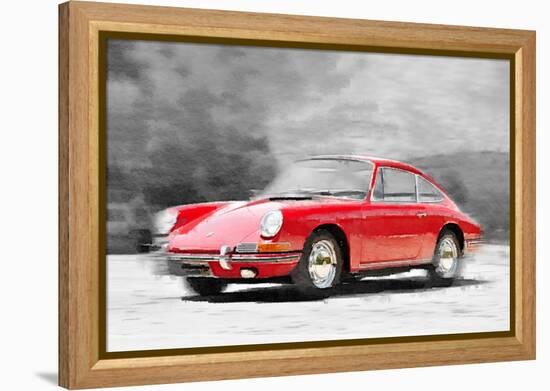 1964 Porsche 911 Watercolor-NaxArt-Framed Stretched Canvas