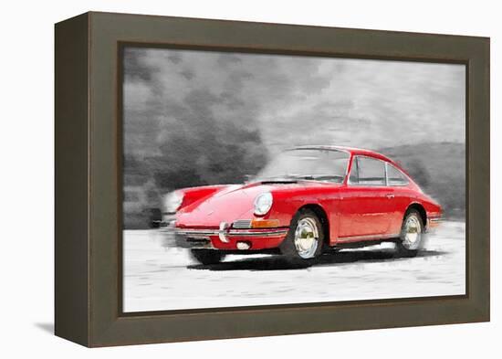 1964 Porsche 911 Watercolor-NaxArt-Framed Stretched Canvas