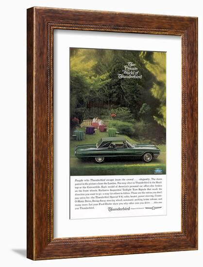 1964 Private World Thunderbird-null-Framed Art Print