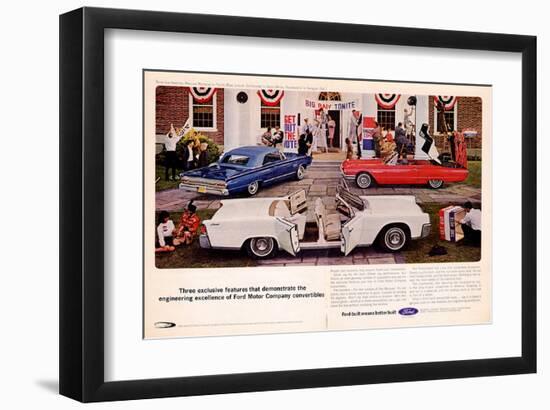 1964 Thunderbird - 3 Features-null-Framed Art Print