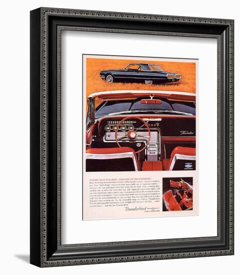 1964 Thunderbird - Flight Plan-null-Framed Premium Giclee Print