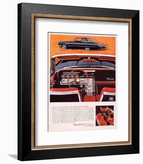 1964 Thunderbird - Flight Plan-null-Framed Art Print