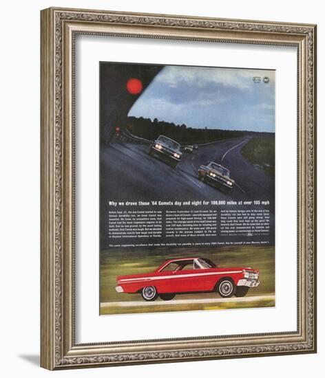 1964Mercury-Comet Daytona Test-null-Framed Art Print