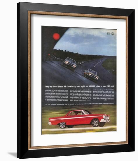 1964Mercury-Comet Daytona Test-null-Framed Art Print