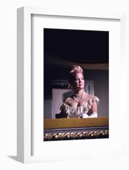 1965: Actress Irina Skobtseva Filming a Scene from 'War and Peace', Russia-Dmitri Kessel-Framed Photographic Print