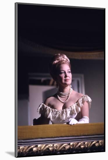 1965: Actress Irina Skobtseva Filming a Scene from 'War and Peace', Russia-Dmitri Kessel-Mounted Photographic Print