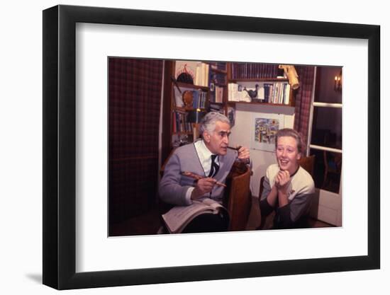 1965: Director Aleksandr Zarkhi and Actress Iya Savvina on Movie Set of 'Anna Karenina', Russia-Dmitri Kessel-Framed Photographic Print