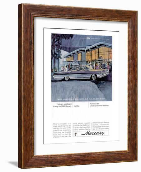 1965 Mercury - Act Nonchalant-null-Framed Art Print