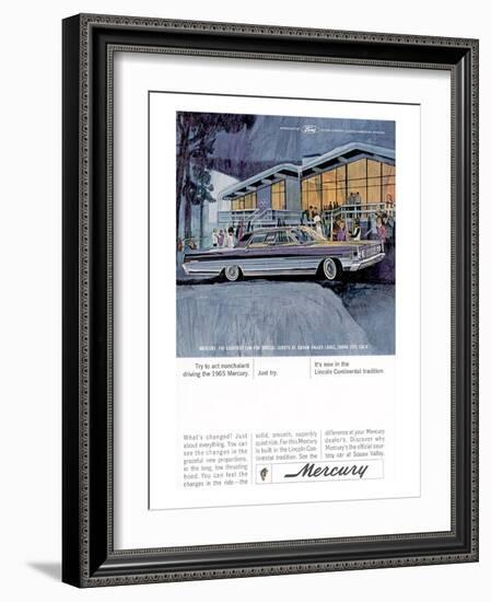 1965 Mercury - Act Nonchalant-null-Framed Art Print